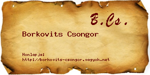 Borkovits Csongor névjegykártya